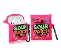 Funnysoul Case for AirPod 2/1, Rose Candy Kids Air Pods Cute Fun Fashion Cartoon Design Pattern Cover, Funny 3D Cool Food Unique Stylish Designer Silicone Keychain for AirPods 2&1 Cases Girls Women