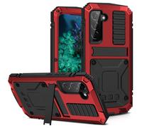 FunnyWin - Funda met lica para Samsung S23 Plus, de aluminio, de grado militar, resistente, con soporte met lico, protector de pantalla, a prueba