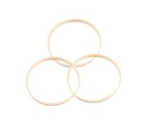 FUNOMOCYA 1 5 Piezas Atrapasueños Círculo de Bambú a granel los receptores decoración colgante herramientas anillo atrapasueños de bambú Accesorios de DreamCatcher De madera Beige