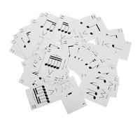 FUNOMOCYA 1 Caja Tarjetas de Ritmo Portátiles para Estudio Musical Juego Didáctico Multifuncional con Cartas de Poker para Práctica de Notación y Entrenamiento Interactivo Lecciones de