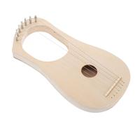 FUNOMOCYA 1 juego de arpa de lira, instrumento de cuerda de madera, instrumentos de cuerda, crea tu propia arpa de lira para amantes de la música, principiantes y amigos, beige