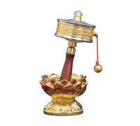 FUNOMOCYA 1 Juego decoración religiosa cantando sostuvo decoración temática religiosa distancia entre ejes adorno de rueda de oración de cobre ornamento de temática religiosa