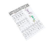 FUNOMOCYA 1 Pieza Guía de de Clarinetes para Principiantes Póster de de Digitación de Tabla Práctica para Estudiantes de