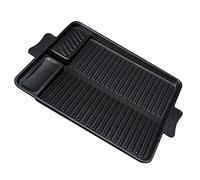 FUNOMOCYA 1 pieza Placa de Barbacoa Rectangular Antiadherente para Asar Carne Bandeja de Hornear para Exterior para Cocinas con Estufa de Gas y Limpieza