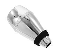 FUNOMOCYA 1 Pieza trompeta muda soporte para instrumentos de viento Musical válvula clarinete woofer noise cancelling Cómodo silenciador de trompeta Silenciar trompetas abdominales Silver