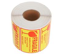 FUNOMOCYA 1 rollo Etiquetas de Advertencia de Pegatinas Handle With Care para Envíos Adhesivo Fuerte para Transporte y Embalaje