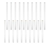 FUNOMOCYA 10 Anillos de Encuadernación Transparentes de Plástico para Carpetas A5 y B5, 15 Mm, Accesorios para Hojas Sueltas y Mecanismo de Encuadernado, 10 Piezas para Oficina y Proyectos