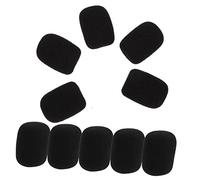 FUNOMOCYA 10 Piezas Cubierta De Micrófono De Mano Parabrisas Protector De Cubierta De Micrófono De Mano Estándar Para Uso Estudios De Grabación