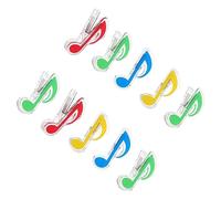FUNOMOCYA 10 Piezas de Clips para Partituras Musicales Clips para Notas Soportes Creativos para Partituras de Libros Material Plástico Seguro Ligero Y Portátil