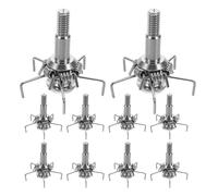 FUNOMOCYA 10 Piezas Puntas de Flecha de Caza Acero Inoxidable para Tiro Preciso y Práctica Campo Cabezas Livianas y Aerodinámicas Compatibles con Compuestos y Recurvos para Animales Pequeños