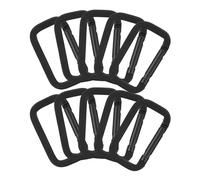 FUNOMOCYA 10 Unidades Mosquetones de Aluminio para Mochilas Hebillas Duraderas y Prácticas para Camping Senderismo y Equipaje Accesorios Resistentes para Actividades al Aire