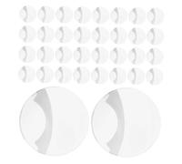 FUNOMOCYA 100 Piezas Badge Sleeves Transparent Round Button Badge Protector Anti-scratch Plastic Cover For Pin Display And Storage
