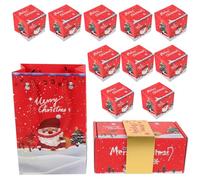 FUNOMOCYA 10piezas Caja de Obsequio Bounce Navideña Que Rebota para Dinero Contenedor de Dulces para Aniversarios Cumpleaños San Valentín y Fiestas