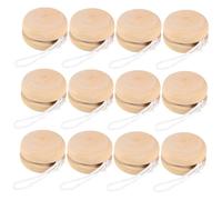 FUNOMOCYA 12 Bolas de Yo-Yo de Madera para Pintar a Mano Juguetes Creativos DIY Grafiti Tamaño Pequeño Portátil Ideales Fiestas Decoración Artística y Coordinación Manual