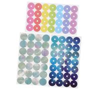 FUNOMOCYA 12 Hojas Pegatinas Autoadhesivas Resistentes para Refuerzo de Unidades Protección para Papel Suelto Compatibles con Cuadernos y Archivadores Adhesión Fuerte para Escolar y Oficina
