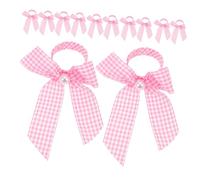 FUNOMOCYA 12 Piezas Anillos para Servilletas con Lazo Rosa y Perlas Falsas Anillos de Napkin Holder para Shower Decoraciones para Brunch Nupcial y Fiesta del Té