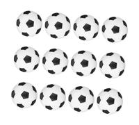 FUNOMOCYA 12 Piezas Bolas de Fútbol de Mesa Mini Abs Resistente Repuesto para Futbolín Interactivo y Portátil para Actividades Sociales y Competencias