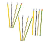 FUNOMOCYA 12 piezas Lápices Musicales de Madera con Diseño de Teclas de Piano y Borrador para Profesores de Música y Decoración de Aula para Regalos y Fiestas Infantiles