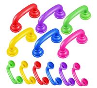 FUNOMOCYA 12 Piezas Teléfonos Susurrantes para Educativo de Abs Juguetes de del Teléfonos de Lectura Coloridos para Desarrollo Lingüístico y Comunicación Infantil