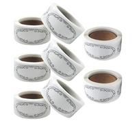 FUNOMOCYA 1200 Etiquetas Adhesivas Ovaladas Para Recetas De Tarros Etiquetas Para Tarros Navideños