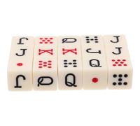 FUNOMOCYA 15piezas Dados Portátiles Dados de Mentirosos de Divertidos de Póquer Acrílicos Accesorios para Póker para Fiesta de Cumpleaños Letras Interesantes Accesorios para Póker