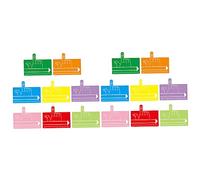 FUNOMOCYA 16 piezas Marcadores Coloridos Lectura Guiada para Herramienta Escritura Duradera Práctica para Libros