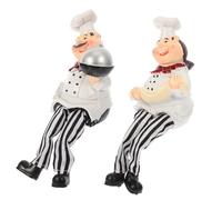 FUNOMOCYA 1Juego Adornos de Chef de Resina con Patas Colgantes de Figuras Creativas para Decoración de Accesorios Duraderos y Elegantes para Parejas y