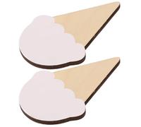FUNOMOCYA 2 Juegos Gancho de Pared de Madera de Basswood Blanco para Dormitorio Infantil, Colgador Decorativo Fácil de Instalar y Ahorra Espacio, Adecuado para Toallas y Sombreros