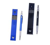 FUNOMOCYA 2 Lápices Mecánicos Automáticos para Dibujo y de Carpinteros Diseño Ergonómico y Cuerpo Metálico Resistente para Sketching y Manualidades