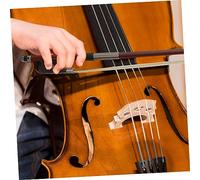FUNOMOCYA 2 Piezas arco de violonchelo rugerizado accesorio violines para niños violín con arco de fibra de carbono arco de madera para violonchelo arco musical pelo de de caballo Brown