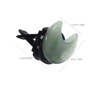 FUNOMOCYA 2 piezas Clips de Ambientador para Ventilación de Coche Diseño Lunar Verde y Zebra Decoraciones Prácticas y Elegantes para Interior del Automóvil