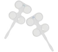 FUNOMOCYA 2 Piezas De Lentes De Aleta Para Prueba Óptica Instrumentos De Optometría Aletas De Optometría Suministros Ópticas Lentes