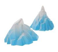 FUNOMOCYA 2 Piezas Decoración Acuario Iceberg Simulación Floeberg para Pecera Estatua Pequeña para Decorar de Peces Fácil y Diseño