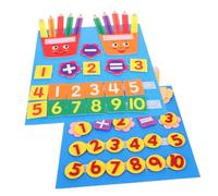 FUNOMOCYA 2 Piezas Educativo de Matemáticas de Fieltro para Tablero de Dedos para Contar y Aprender Suma y Resta Juguete Didáctico Seguro y Duradero para Preescolar y Jardín de Infancia