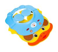FUNOMOCYA 2 piezas Gorro Ducha Infantil Ajustable con Visera Protectora para Oídos Unidades con Diseño de Dibujos Animados para Bebés y Pequeños Baño y Lavado de Cabello
