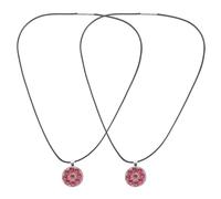 FUNOMOCYA 2 Piezas Marcadores de Bola de Golf Magnéticos con Clip para Gorra y Collar con Colgante de Cristal Incrustado Rojo Accesorios Elegantes para Golfistas Visera Guantes y Cinturón