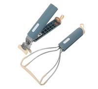 FUNOMOCYA 2 Piezas Pinzas Anti-escaldaduras para Cocina Clip para Platos y Cuencos Calientes de Acero Inoxidable Agarre Ergonómico Resistente para Microondas Horno Freidora y Parrilla