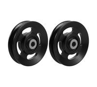 FUNOMOCYA 2 Piezas Polea Cable para Gimnasio Rueda Ranurada de Aluminio Resistente con Rodamiento para Máquina de Pesas Entrenamiento Fitness