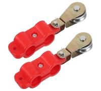 FUNOMOCYA 2 Piezas rueda de polea de cable Polea de cuerda de alambre Red