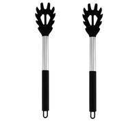FUNOMOCYA 2 Piezas Utensilio de Cocina de Silicona para Escurrir Fideos Colador Flexible y Resistente Cucharón para Pasta y Hotpot para Colgar Utensilio Seguro y Duradero para Uso Doméstico