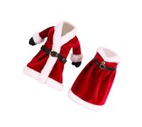 FUNOMOCYA 2 Unidades Fundas Botella Vino Creativas Vestido Navidad Decorativo Fiesta Botellas Alegre
