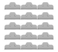 FUNOMOCYA 20 Clips de Sellado para Bolsas de Alimentos, Abrazaderas Herméticas a Prueba de Humedad, Plástico Resistente Color Gris, Tamaño Estándar, para Cocina, Refrigerador