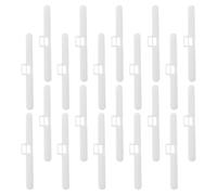 FUNOMOCYA 20 Piezas de Clips Dobles para Persianas Verticales, Accesorios de Repuesto para Ventanas, Soportes de Plástico Resistentes para Reparación de Cortinas y Estores, Kit