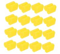 FUNOMOCYA 20 Piezas De Parachoques De Silicona Amarillos De 4 Mm Para Instrumentos De Viento, Parachoques De Trombón y Herramienta Práctica De Silenciador Para Reducción De Ruido