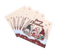 FUNOMOCYA 20 Piezas Servilletas de Navidad Desechables Servilletas con Diseño de para Fiestas Navideñas y Cumpleaños Infantiles Multiuso y para