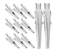 FUNOMOCYA 200 Piezas Clips Cocodrilo de Alambre de Hierro Resistente para Pruebas Eléctricas Manualidades y Organización de Cables Pinzas Pequeñas Portátiles para Laboratorio y Proyectos DIY