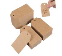 FUNOMOCYA 200 Piezas Etiqueta de Papel para Manualidades Etiqueta Colgante para Pintar y Atar para Tarjetas de Visita Tienda