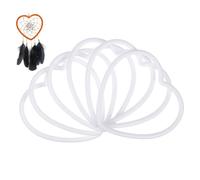 FUNOMOCYA 20piezas Anillos De Captura De Sueños Forma De Corazón Accesorios De Manualidades Para Anillas De Suaves Para Decoración y Creación De Atrapasueños