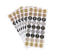 FUNOMOCYA 216 Piezas Pegatinas Decorativas Cumpleaños 50 Años Etiquetas Para Regalos Y Embalajes Calcomanías Adhesivas Para Fiesta Niños Y Adultos