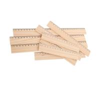 FUNOMOCYA 24 Piezas Juego De Regla De Madera Regla del Maestro Herramienta De Carpintería Herramienta De Aula Caqui